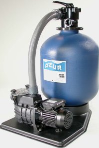Azur Onga swimming pool sand filter side view